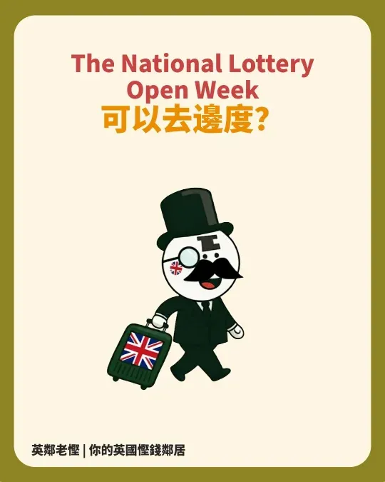 英國省錢旅遊的終極指南 2025- The National Lottery Open Week