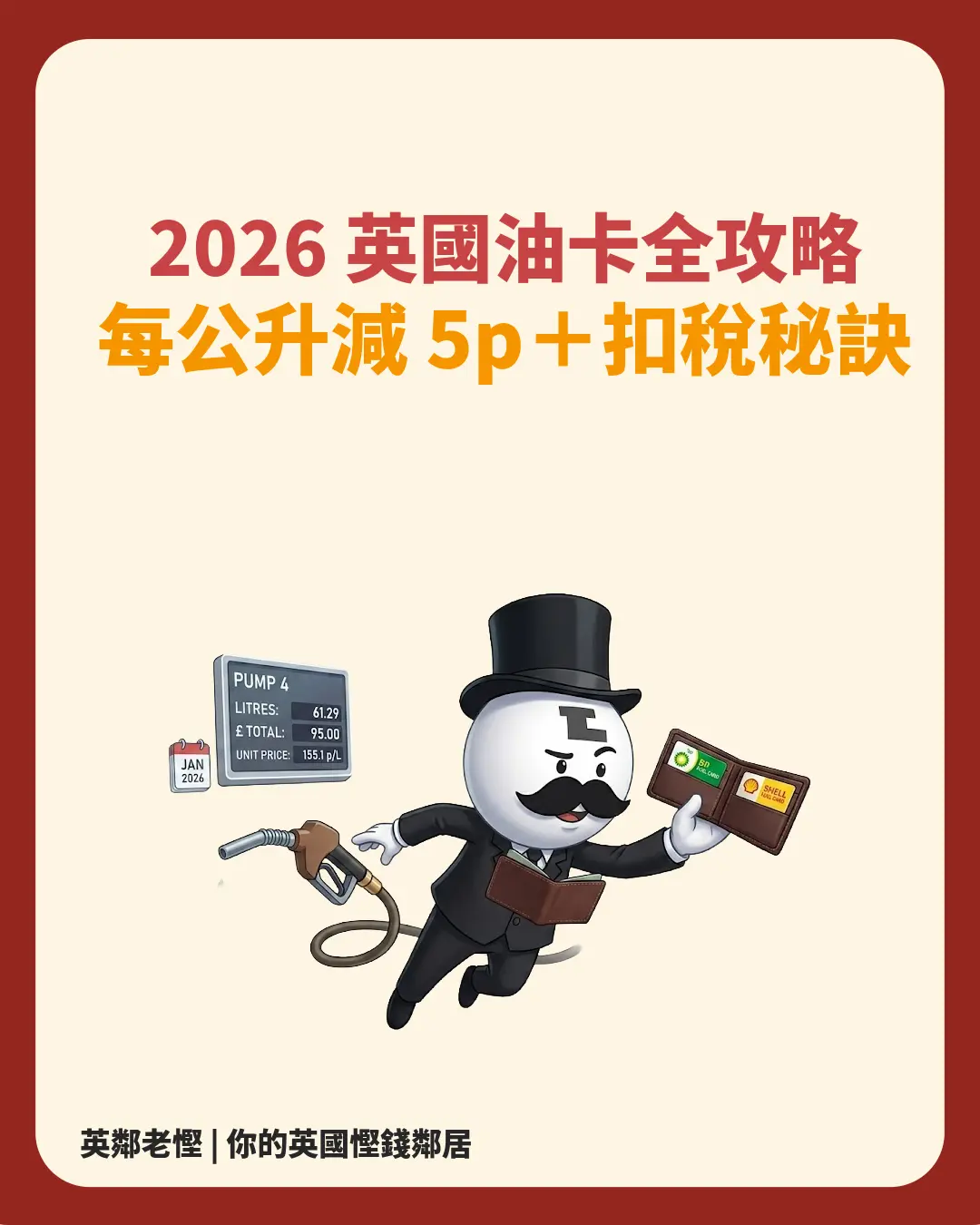 【2026 英國油卡全攻略】BP、Shell、Supermarket Fuel Card 點揀？邊類司機最慳到錢！💰🇬🇧