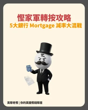 🇬🇧 英國各大銀行減息搶客！慳家軍轉按攻略 💰 5大銀行 Mortgage 減率大混戰 🚨
